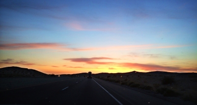 Sunset on I-15